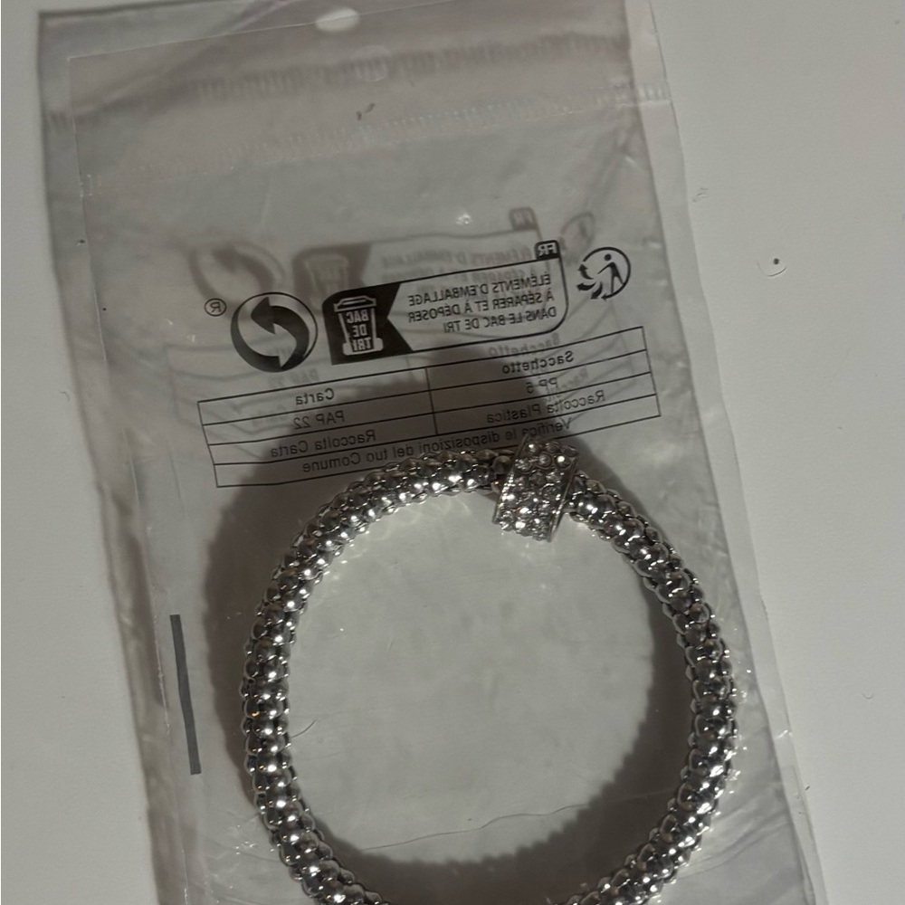 Metallic Silver Bracelet - Picture 2 of 2